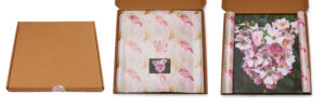Roomblooms, Rambling Roses, Print on Canvas, 300x300mm, Custom Packaging